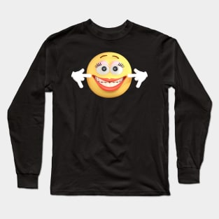 Smile Funny Emoji Happy Face Cover 2020 Long Sleeve T-Shirt